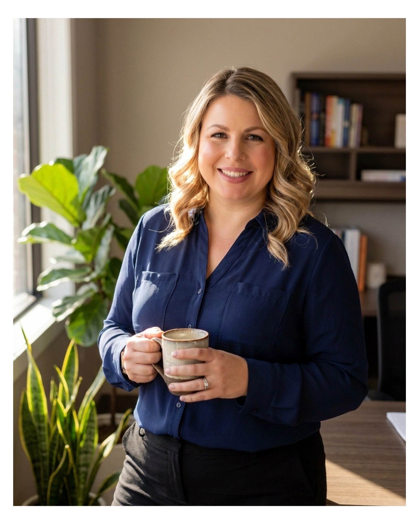 Shandra Greenwood, RN and founder of Greenwood Life Agency, in a professional and caring setting